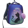 Ранец для девочек школьный (Stavia) Черная кошка мультиколор/лиловый 30х38х16см арт.82182Б