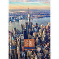 Бизнес-блокнот А4 твердая обложка 120 листов (Prof-Press) Вид на небоскребы арт Б120-6699