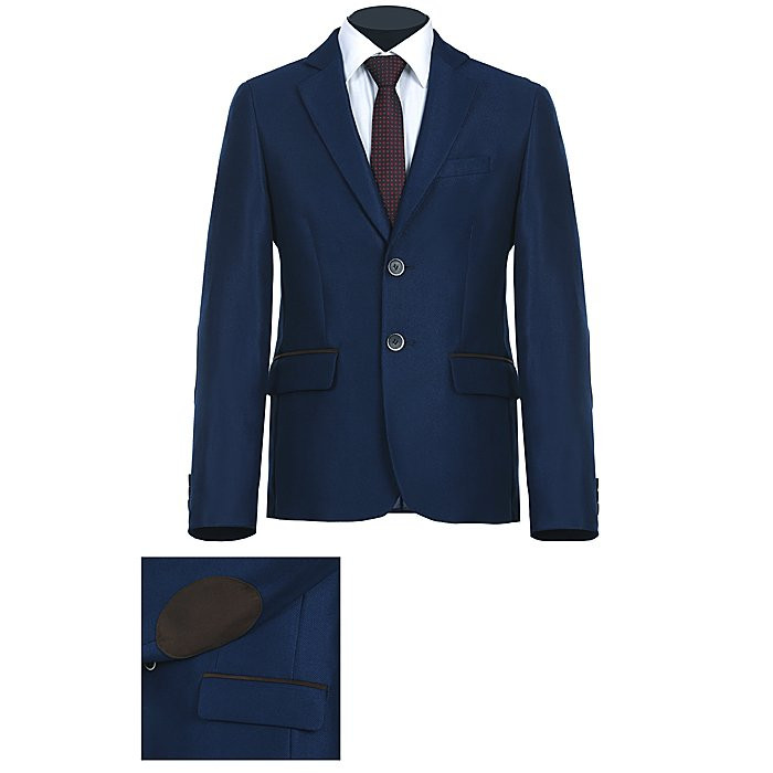 Пиджак для мальчика (Van Cliff) Никсон приталенный силуэт арт.А91037 р.36/146 цвет синий