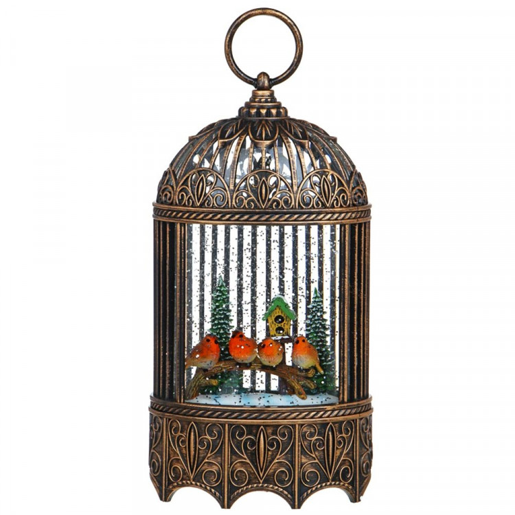Светильник "Клетка с птичками" 13*8*26см LED арт.392-082