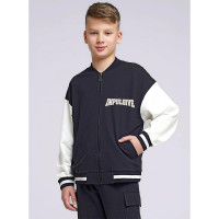 Бомбер для мальчика артикул CLE 846491/72у_п размер 34/134-42/158 цвет темно-серый