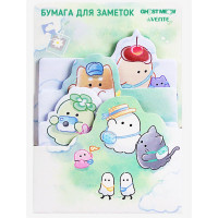 Клейкая бумага для заметок 70x92 мм, 70x82 мм и 70x58,5 мм (deVENTE) deVENTE. Ghost Meow арт.2010523
