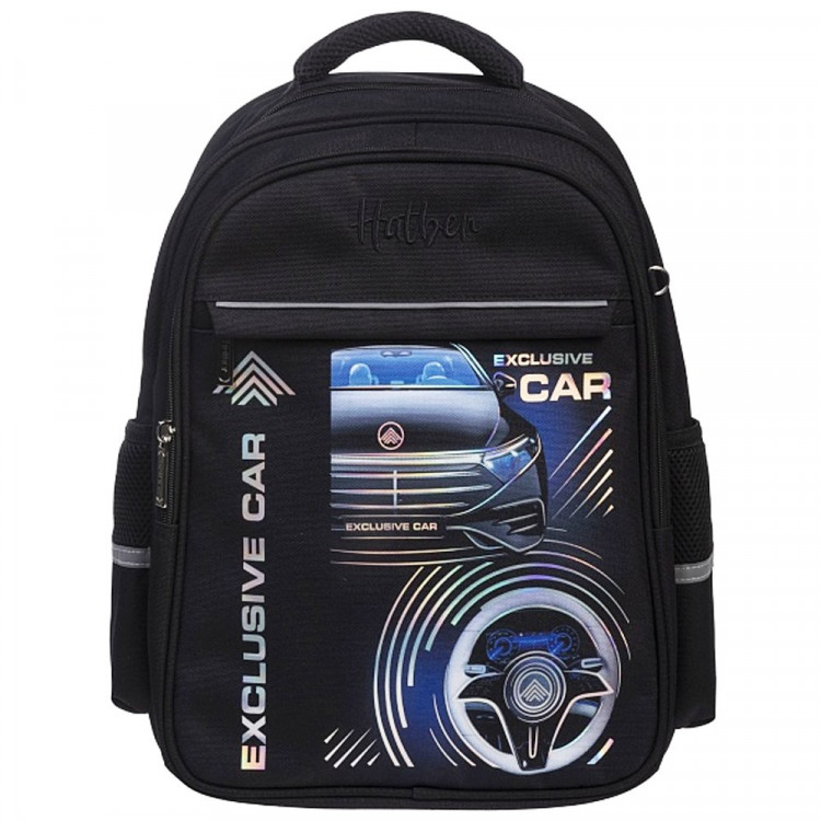 Рюкзак для мальчиков школьный (Hatber) LIGHT Exclusive car  38х29х14,5 см арт.NRk_15168