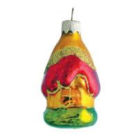 Украшение декоративное стекло 06см "Домик мини" без уп. арт.Ф290