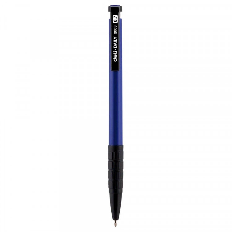 Ручка шариковая автоматическая Deli Daily непрозрачный корпус, синий/игла 0,5мм арт. EQ00330 (Ст.12)