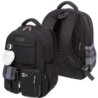 Рюкзак для девочек deVENTE Я. Черный (ME. Black) 42x31x20 см арт.7032629