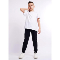 Брюки спортивные для мальчика арт.CLE 905879а размер 34/134-42/158 цвет черный