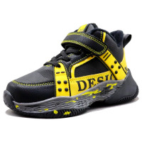 Кроссовки для мальчика (KNT) черный верх-искусственная кожа подкладка-текстиль размерный ряд 26-31 арт.sdf-B2206-10-3