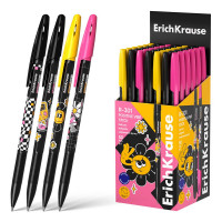 Ручка шариковая непрозрачный корпус (ErichKrause) R-301 Stick Positive Vibe синий, 0,7/0,35мм арт.63080 (Ст.50)