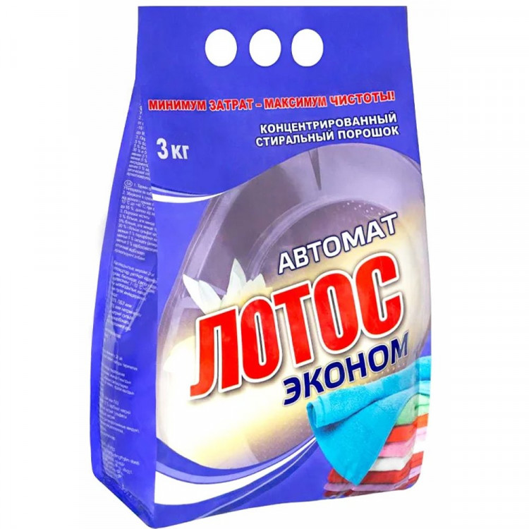 Стиральный порошок Лотос 3кг автомат (эконом) (Ст.6)