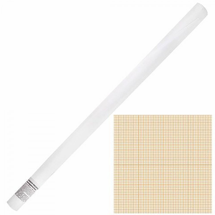 Миллиметровая бумага 878мм*10м оранжевый рулон (Ст.)