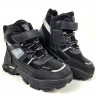 Ботинки для мальчика (B&G) черные верх-искусственная кожа подкладка -искуственный мех артикул dz-F376-3A
