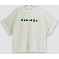 Футболка для девочки арт.Deloras 22267 размерный ряд 34/134- 44/164 цвет молочный