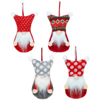 Украшение декор.подвесное текстиль "Гном" 18см цв.асс. арт.394-305