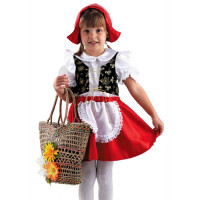 Костюм Д (СКАЗКА) Красная шапочка (блузка,юбка,шапочка) р.26/104-34/134 арт.7002