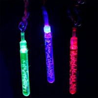 Гирлянда электрическая для дома фигурная 05м 20LED "Льдинка" цвет мульти (светлый провод) (можно соединять) арт.183-0065