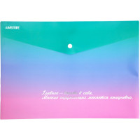 Папка-конверт на кнопке deVENTE Degrade A4 (335x240 мм) 180 мкм, непрозрачная с рисунком, тиснение фольгой арт.3071314 (Ст.12)