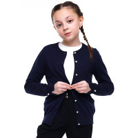 Кардиган для девочки (CLE) артикул 903240х размерный ряд 32/128-42/158 цвет темно-синий