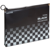 Папка-конверт на молнии А5(240*170) 180мкм deVENTE TOTAL BLACK черная с дизайном арт.3071327