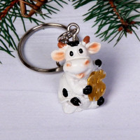 Брелок "Бычок Жора с денежкой" 03см арт.541-242