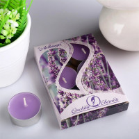 Свеча в гильзе 06шт/наб. "Лаванда" арт.1290727