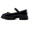 Туфли для девочки (ШАГОВИТА) черные верх-натуральная кожа подкладка-натуральная кожа размерный ряд 32-37 арт.23СМФ 63310