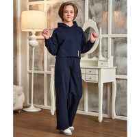 Костюм спортивный для девочки арт.Иветта размер 36/140-42/158 цвет синий