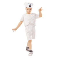 Костюм М (ЖИВОТНОЕ) Медведь Умка (жилет,шорты,шапка) р.26/98-32/128 арт.4010 к-18