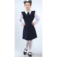 Сарафан для девочки (S&S)  арт.С-03 размер 30/128-38/146 цвет темно-синий