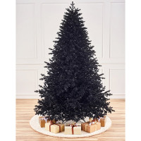 Елка 180см "Черная" (хвоя 100% литая, ветки на шарнирах, подсавка металл.) арт.ЕЧР 18