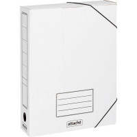 Короб архивный А4 г/карт 75мм на резинке белый арт.131302 (Ст.35)