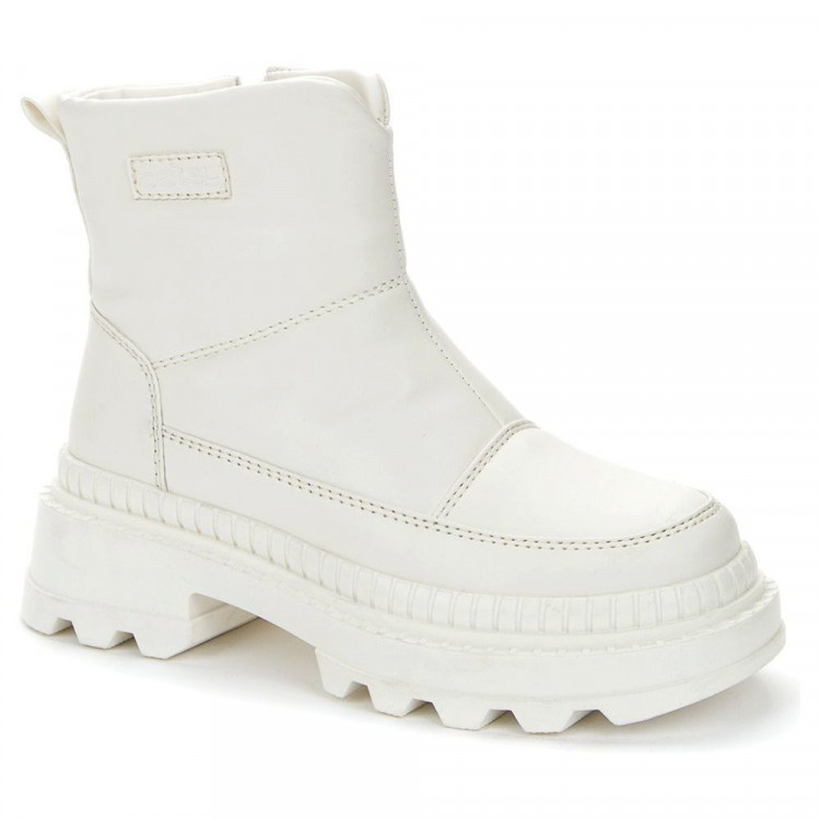 Ботинки для девочек зимние (BETSY) белый верх-искусственная кожа подкладка -натуральная  шерсть артикул 938322/01-02