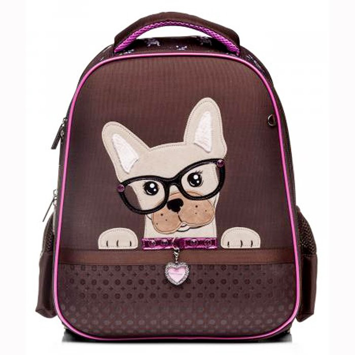Ранец для девочек школьный (Hatber) ERGONOMIC Classic My pet 37х29х17 арт.NRk_45004