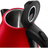Чайник пластиковый 1,7л KitFort, КТ-642-5, 2200Вт, красный, с термометром