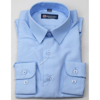 Сорочка детская приталенная длинный рукав размерный ряд 29/116-122-36/158-164  цвет голубой Brostem арт.4722d**