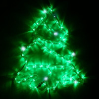 Гирлянда электрическая планшет уличная "Елка" 47*40см зеленый арт.196-191