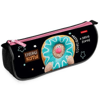 Пенал-косметичка 1 отделение (Hatber) Кофейные коты мягкий 200х95х50мм арт.NPk_76319