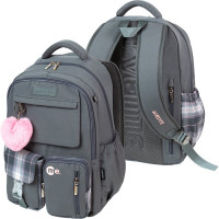 Рюкзак для девочек deVENTE Я. Серый (ME. Gray) 42x31x20 см арт.7032630