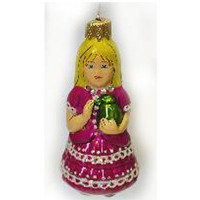 Украшение декоративное стекло 11см "Мальвина" п/у арт.ФУП-376/16