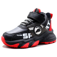 Кроссовки для мальчика (KNT) черный верх-искусственная кожа подкладка-текстиль размерный ряд 26-31 арт.sdf-B2206-13-5