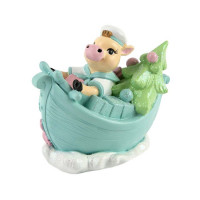 Копилка СГ "Бычок в лодке" 10*11см арт.81626