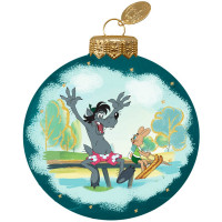 Шар стекло 08см (серия Мультфильм) "Ну погоди 5" п/у арт.КУ-80-254072