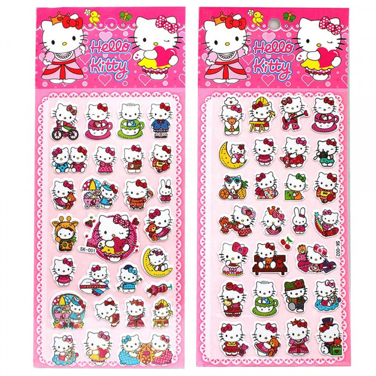 Наклейки А5 (CENTRUM) Hello Kitty 3D ассорти арт.75806