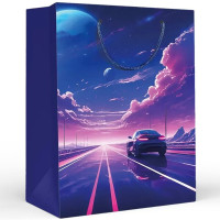 Пакет подароч. бумаж. 23*18см "Неоновый авто" арт.15.11.02579