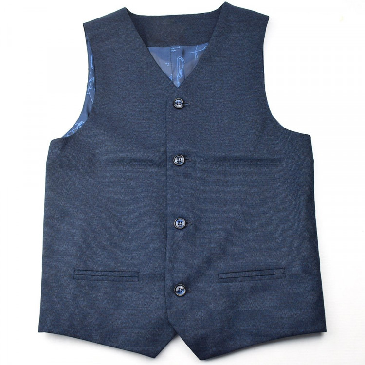 Жилет для мальчика (Bremer) Генри размер 30/134-42/170 цвет синий