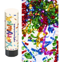 Хлопушка пружинная 150мм "Серпантин" фольга арт.823191