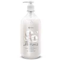 Туалетное мыло-крем 1л жидкое дозатор Milana жемчужное Grass арт.126201