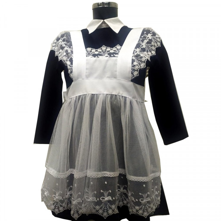 Платье для девочки арт.317997 размерный ряд 32/128-50/176 цвет белый