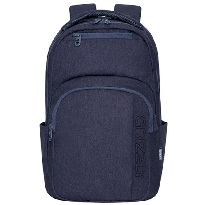 Рюкзак для мальчика (Grizzly) арт RX-114-1/1 антрацит 27,5х43х16 см