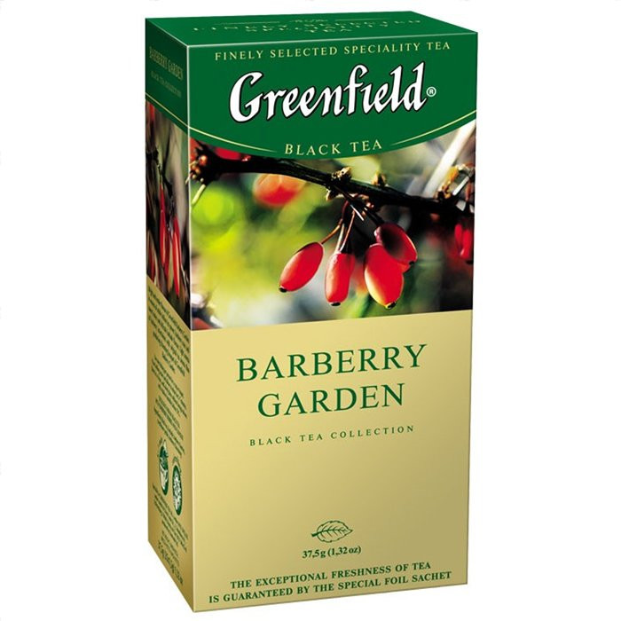 Чай Greenfield 25пак. Barberry Garden (черный) (Ст.10)